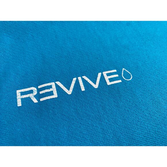 Vintage Champion Reverse Weave 90s Olympia Revive Blue Sweatshirt size Small - Picture 5 of 11